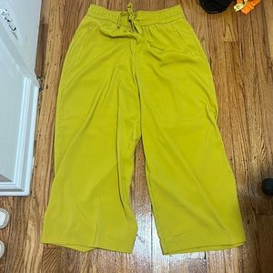 Zara Yellow Drawstring Pants
